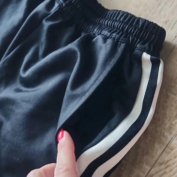 Adidas Three Stripe Logo Drawstring Joggers - Picture 2 of 7